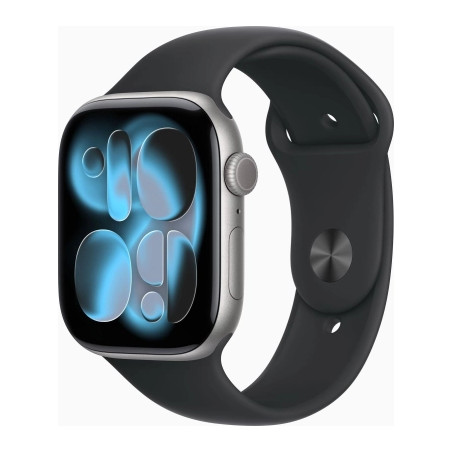 Смарт-годинник Apple Watch Series 11 GPS 46mm Space Grey Aluminium Case with Black Sport Band - S/M (MEV04RK/A)