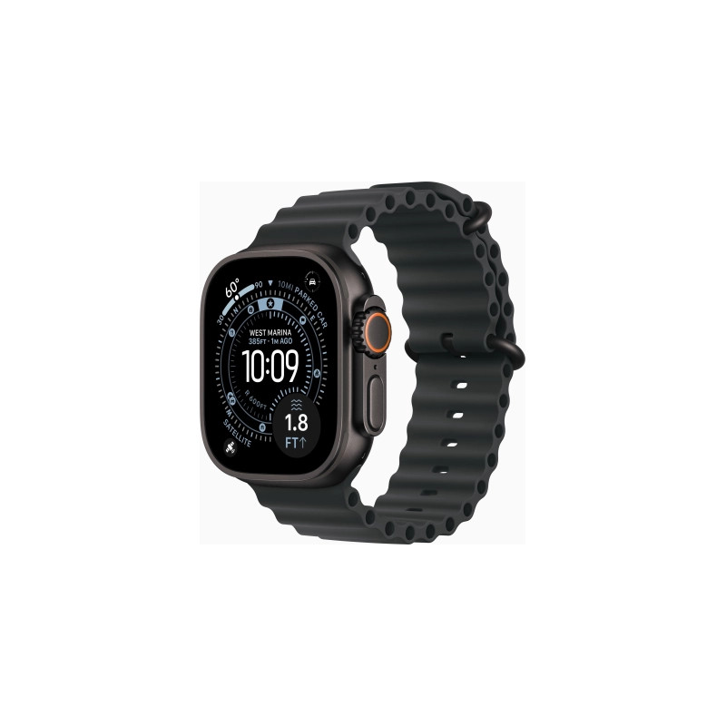 Смарт-годинник Apple Watch Ultra 3 GPS + Cellular 49mm Black Titanium Case with Black Ocean Band (MF0J4QP/A)