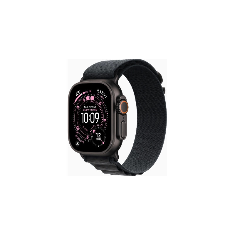 Смарт-годинник Apple Watch Ultra 3 GPS + Cellular 49mm Black Titanium Case with Black Alpine Loop - Small (MF0Q4QP/A)