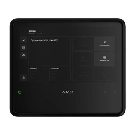 Модуль управління розумним будинком Ajax EN54 Fire Hub black