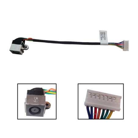 Роз'єм живлення ноутбука з кабелем для Dell PJ541 (7.4mm x 5.0mm + center pin), 8(7)- Универсальный (A49059)
