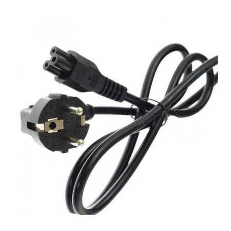 Кабель блоку живлення Универсальный 3-контактний (міккімаус),гніздовий роз`єм С5,чорний (A40199)