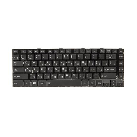 Клавіатура ноутбука PowerPlant TOSHIBA Satellite C800 черный, черный фрейм (KB311941)