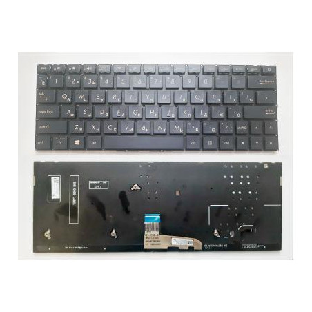 Клавіатура ноутбука ASUS UX333 синя/підсвітка (A46108)