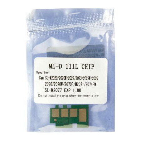 Чип для картриджа Samsung SL-M2020/2020W/2070/2070W/D111S 1.8К Black WWM (JYD-Sam111E)