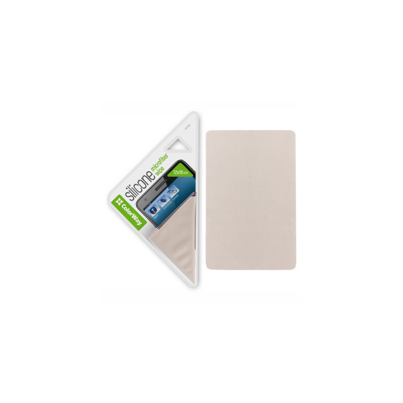 Серветки ColorWay Silicone microfiber wipe, for TFT/LCD, 12х18см (CW-6108)