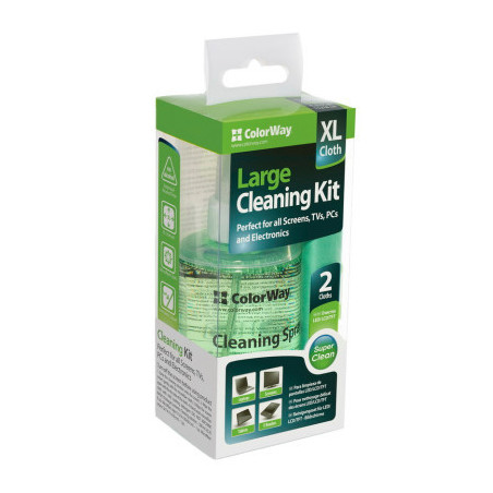 Універсальний чистячий набір ColorWay Cleaning Kit XL for Screens, TVs, PCs (CW-5200)