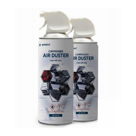 Стиснене повітря для чистки spray duster 400ml Gembird (CK-CAD-FL400-01)