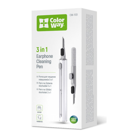 Універсальний чистячий набір ColorWay Cleaning Pen, for Earphones, 3 in 1 (CW-1131)