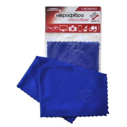 Серветки Acropolis A-90/12 microfiber 29*22см blue, поштучно (A90-12DB)