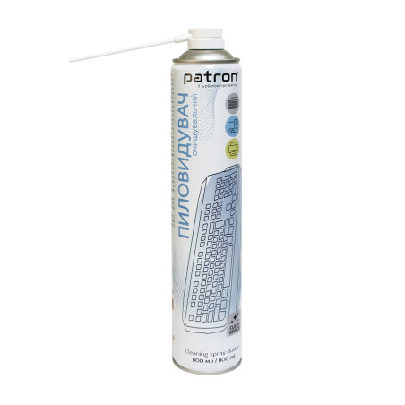 Стиснене повітря для чистки spray duster 800ml Patron (F3-020-800)