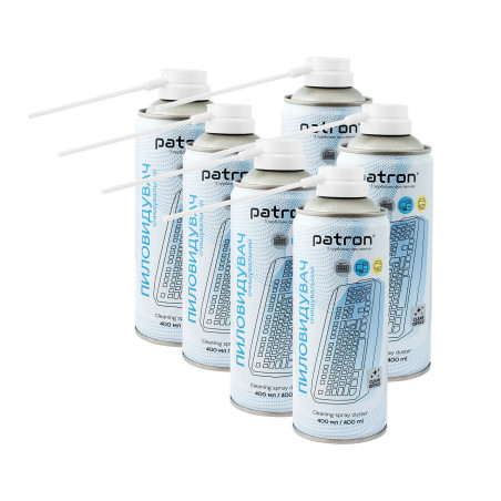 Стиснене повітря для чистки spray duster 400ml*6 Patron (CS-PN-F3-020-5)