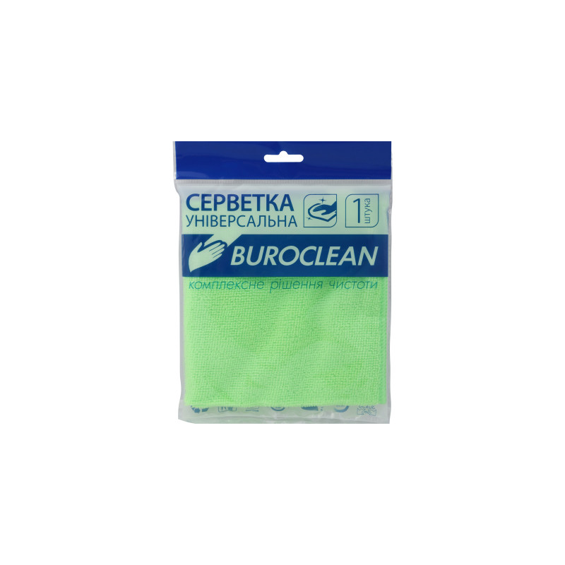 Серветки Buroclean universal microfiber, 30х30 cm, 1шт (10200122)