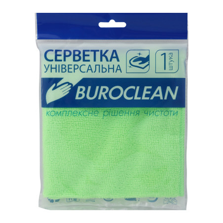 Серветки Buroclean universal microfiber, 30х30 cm, 1шт (10200122)