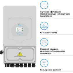 Сонячний інвертор Deye SUN-8K-SG05LP1-EU WiFi (SUN-8K-SG05LP1-EU-AM2-P)