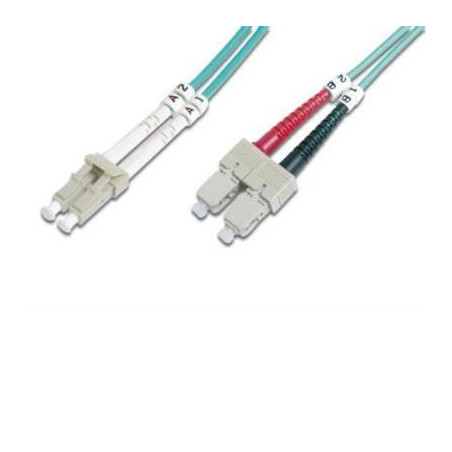 Оптичний патчкорд Digitus LC/UPC-SC/UPC,50/125,OM3,duplex,2m (DK-2532-02/3)