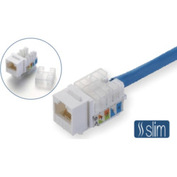 Модуль Keystone RJ45 UTP кат. 6, Slim, 110 IDC Kingda (KD-KJ2085UC6)
