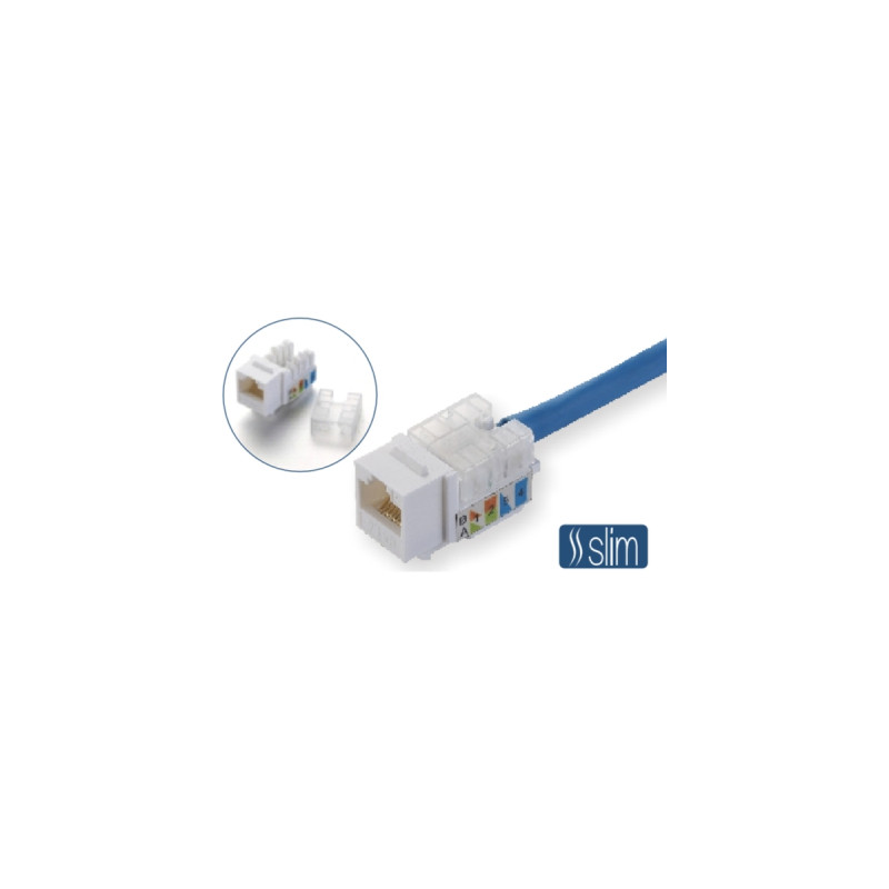 Модуль Keystone RJ45 UTP кат. 6, Slim, 110 IDC Kingda (KD-KJ2085UC6)