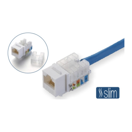Модуль Keystone RJ45 UTP кат. 6, Slim, 110 IDC Kingda (KD-KJ2085UC6)