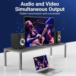 Зрощувач UTP 1+1 RJ45 cat 6e, Black Vention (IPVB0)