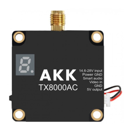 Відеопередавач (VTX) AKK Ultra Long Range 8W 4.9G-6G 96CH (TX8000AC)
