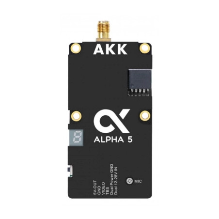 Відеопередавач (VTX) AKK Alpha 5W 5.8GHz 80CH (58G5VTX)