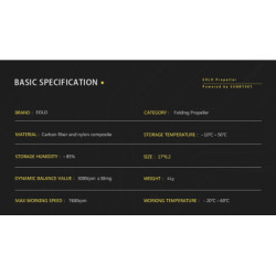 Пропелер для дрона Eolo 17x6,2 1 CW+1 CCW (FP-1762)