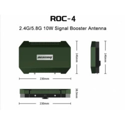 Підсилювач сигналу для дрона Acasom ROC-4 Green 2.4G/5.15/5.8G (10Вт) + кріплення до штативу (ROC-4 Green)