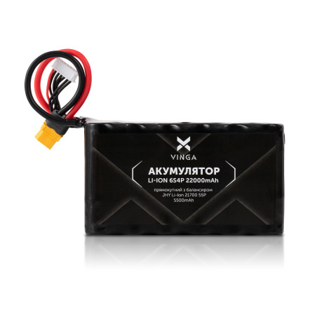 Акумуляторний блок Vinga Li-Ion 6S4P 22000mAh з балансувальним дротом (V6S4P-22000MAH)