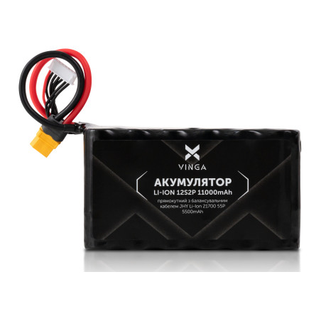 Акумуляторний блок Vinga Li-Ion 12S2P 11000mAh з балансувальним дротом (V12S2P-22000MAH)