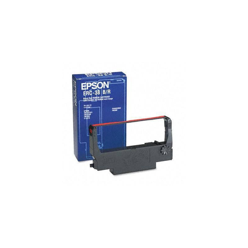 Картридж Epson ERC-38 Black/Red Ribbon Cassette (C43S015376)