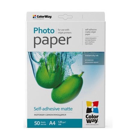 Фотопапір ColorWay A4 120г glossy 50л (PMS1208050A4)