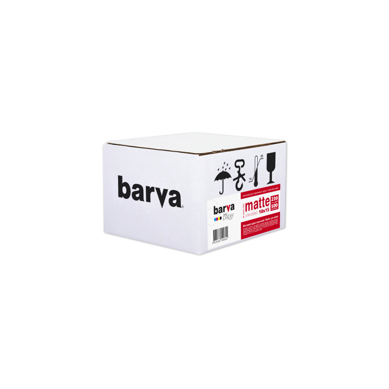 Фотопапір Barva 10x15, 230 g/m2, Original, Matte, 500c (IP-A230-083)