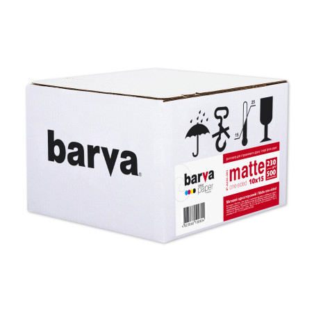 Фотопапір Barva 10x15, 230 g/m2, Original, Matte, 500c (IP-A230-083)