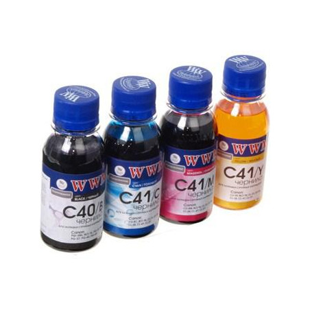 Чорнило WWM CANON PG40B/CL41 В/C/M/Y Комплект (C40/41SET-2)