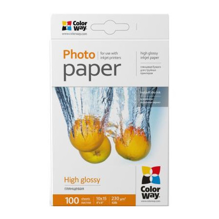 Фотопапір ColorWay 10x15 230г glossy, 100с (PG2301004R)