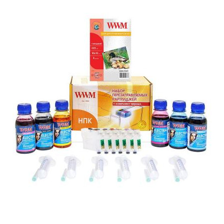 Комплект перезаправних картриджів WWM Epson P50/PX660/720WD/820FWD+ELECTRA (RC.T080U)