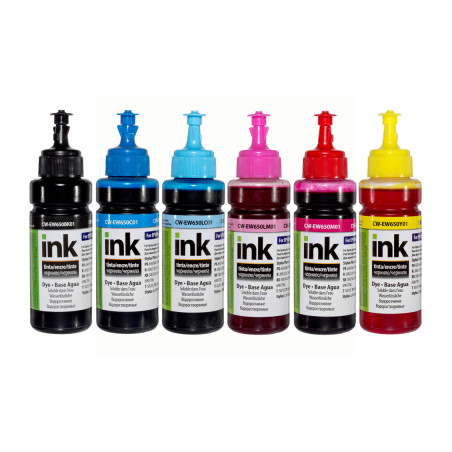 Чорнило ColorWay Epson SP R270/290 RX500 TX650 100мл*6 BK/С/M/LС/LM/Y (CW-EW650SET01)