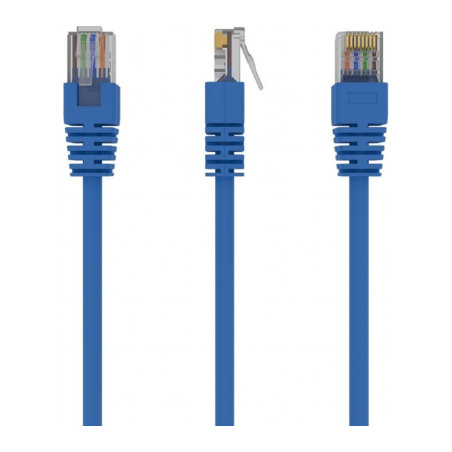 Патч-корд 0.5м, UTP, cat.5e, CCA, blue Cablexpert (PP12-0.5M/B)