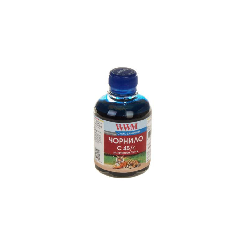 Чорнило WWM CANON CL441/446/CLI-451C Cyan (C45/C)