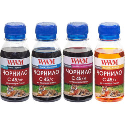 Чорнило WWM CANON PG440/CL-441 Black Pigment +C/M/Y (C45SET-4)