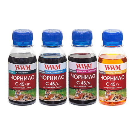 Чорнило WWM CANON PG440/CL-441 Black Pigment +C/M/Y (C45SET-4)