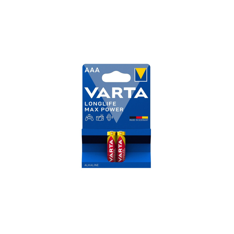 Батарейка Varta AAA Longlife Max Power лужна * 2 (04703101412)