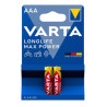Батарейка Varta AAA Longlife Max Power лужна * 2 (04703101412)