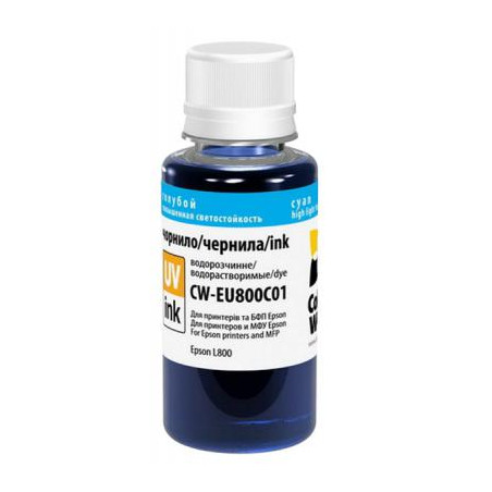 Чорнило ColorWay Epson L800 Cyan EU800C (CW-EU800C01)