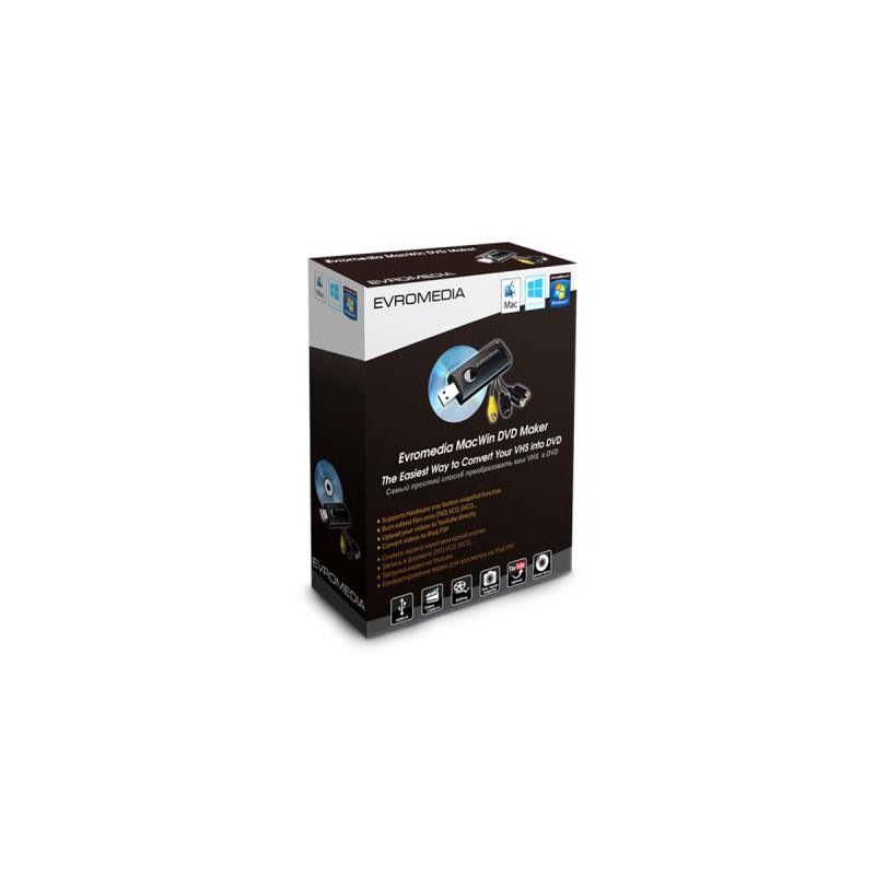 ТВ тюнер EvroMedia MacWin DVD Maker
