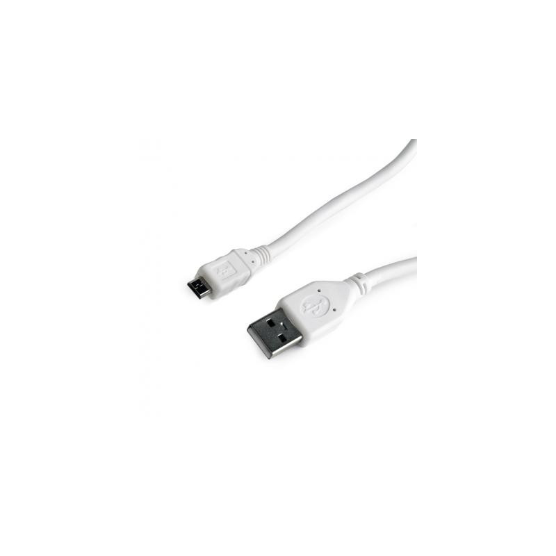 Дата кабель USB 2.0 AM to Micro 5P 1.0m Cablexpert (CCP-mUSB2-AMBM-W-1M)