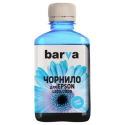 Чорнило Barva Epson 673 180г LIGHT CYAN (L800-417)