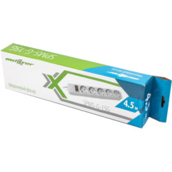 Мережевий фільтр живлення Maxxter SPM5-G-15G grey, 4.5 м кабель, 5 розеток (SPM5-G-15G)