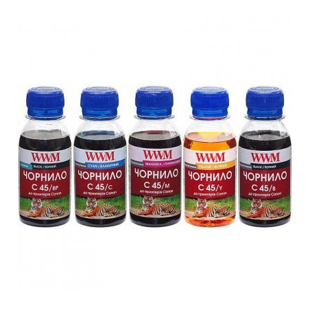 Чорнило WWM CANON PGI450/CLI451 (5х100г) BP/B/C/M/Y (C45SET-5)